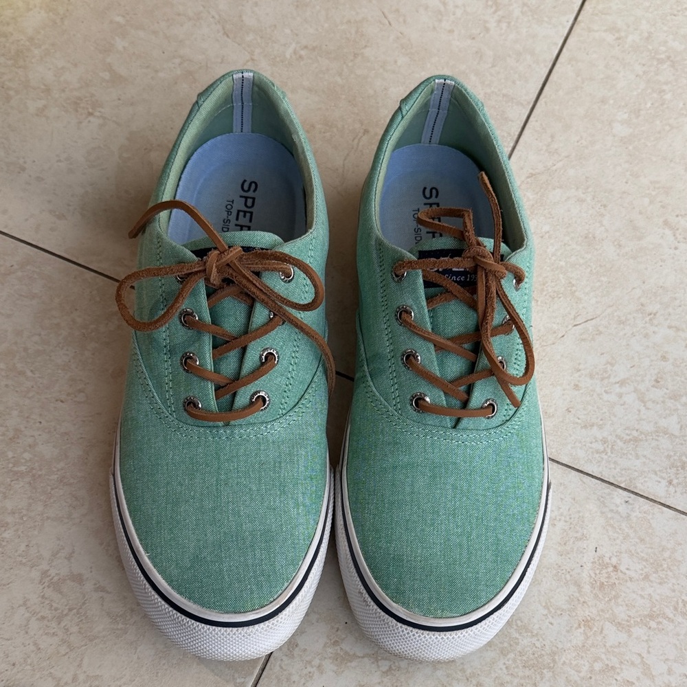 Sperry Sneakers with Brown Laces